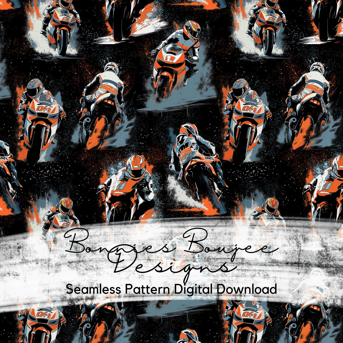 Fun Motocross Sport Seamless File