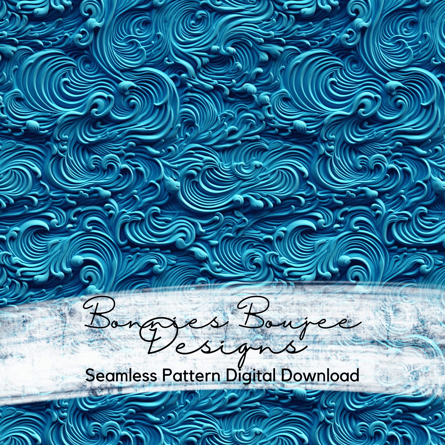 Textured Ocean Waves Seamless File