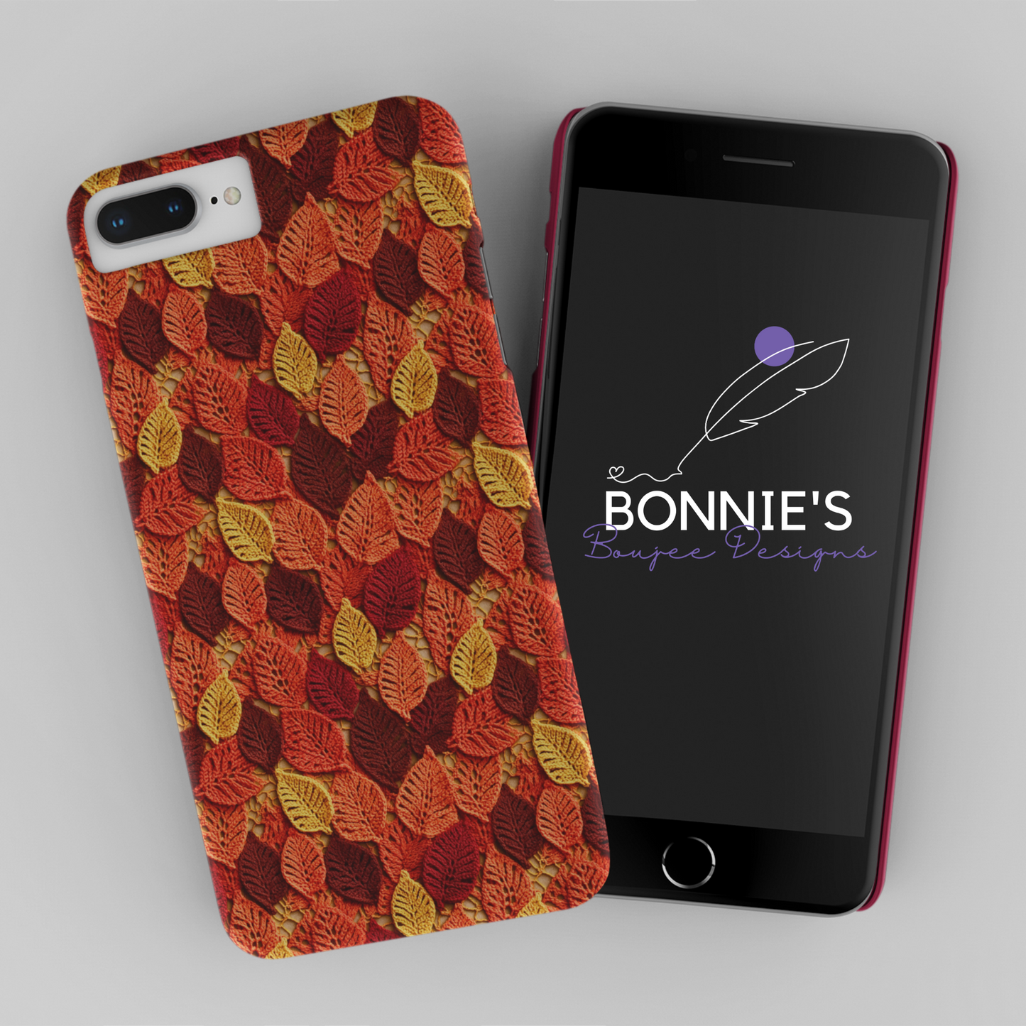 Fall Leaves styled in Crochet Seamless File