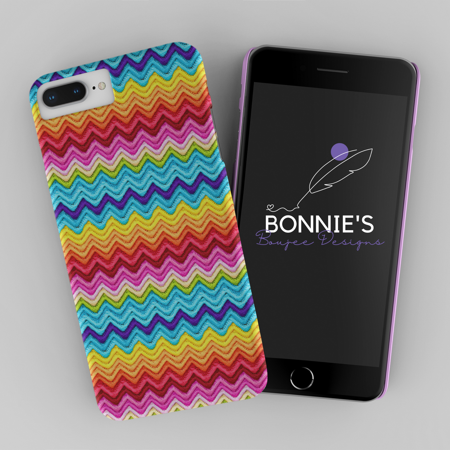 Crochet Chevron Rainbow Coloring Seamless Design