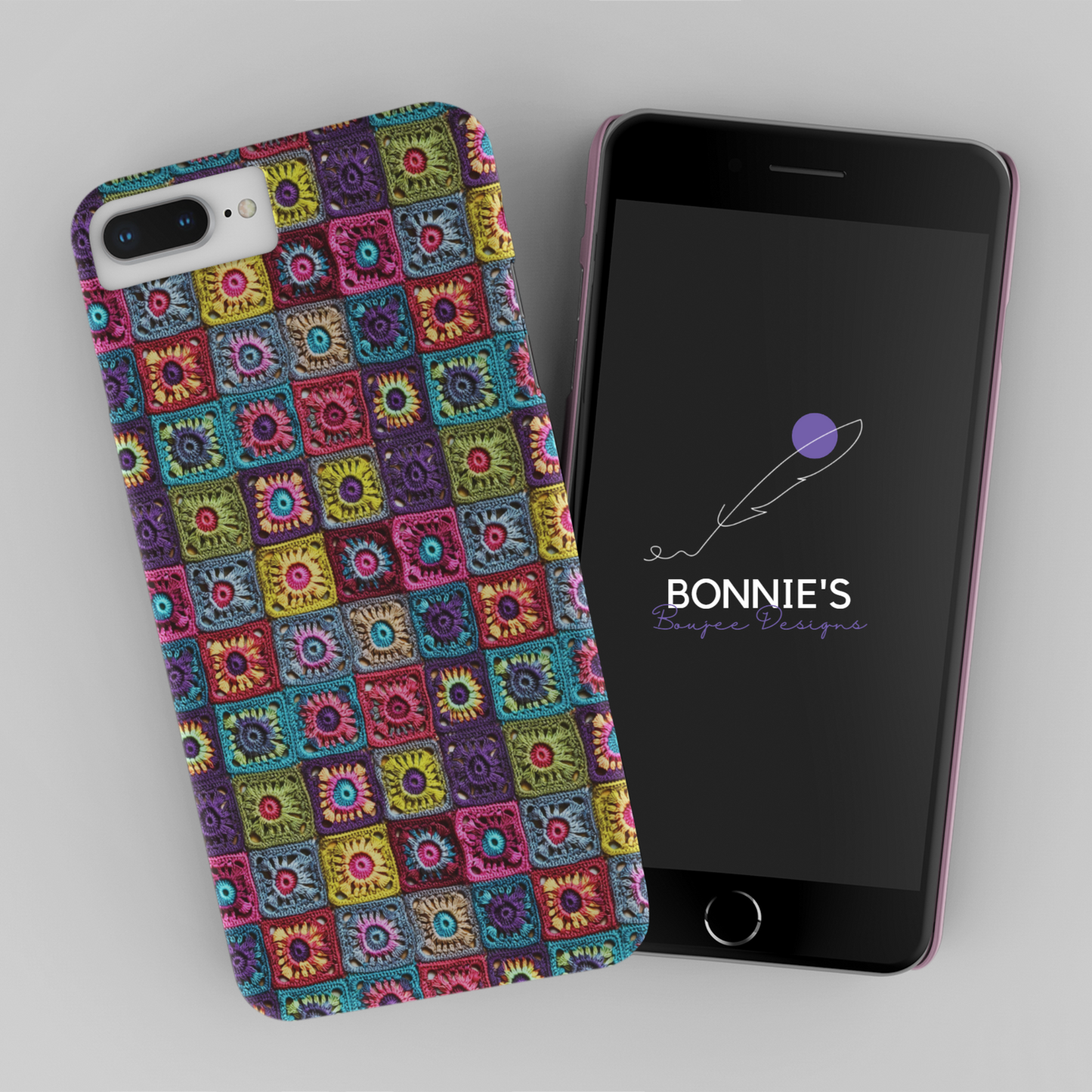 Multicolored Granny Square Crochet Seamless File