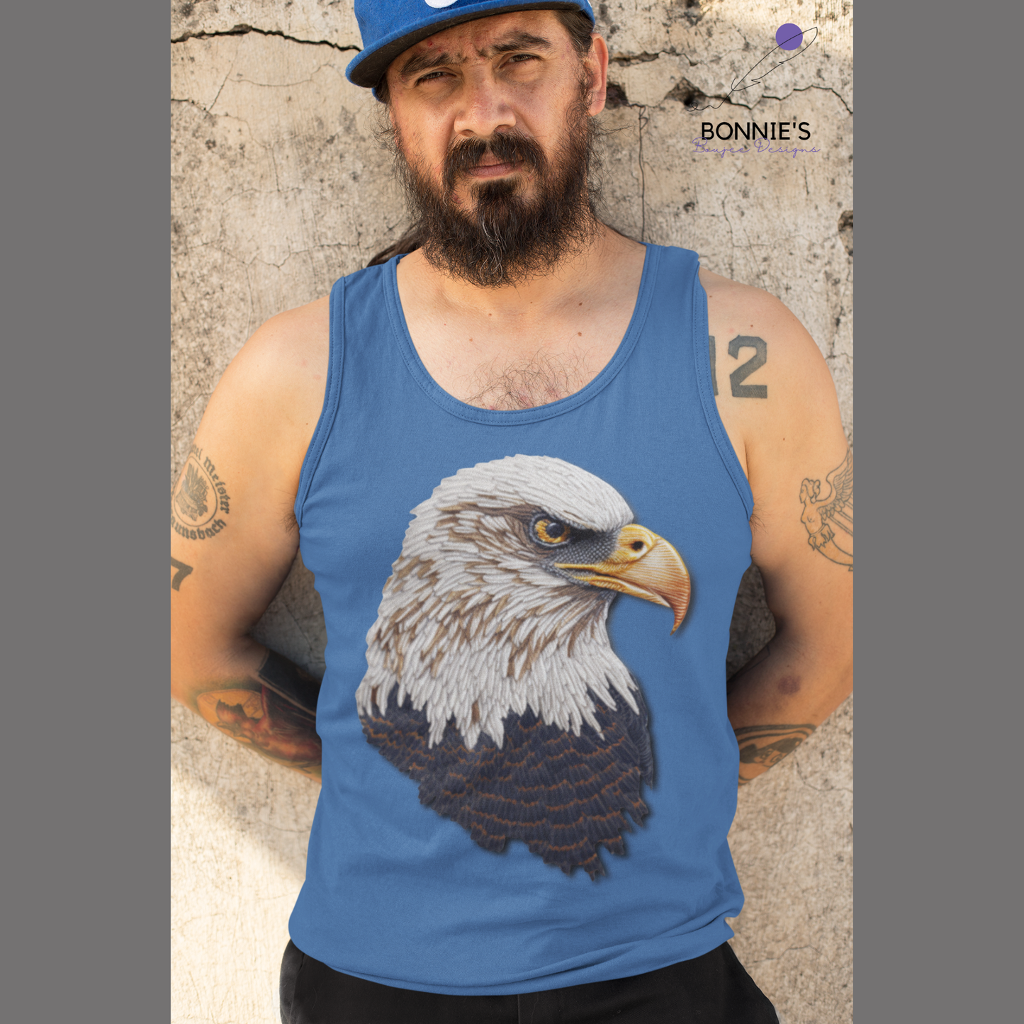 Embroidery Bald Eagle Sub PNG