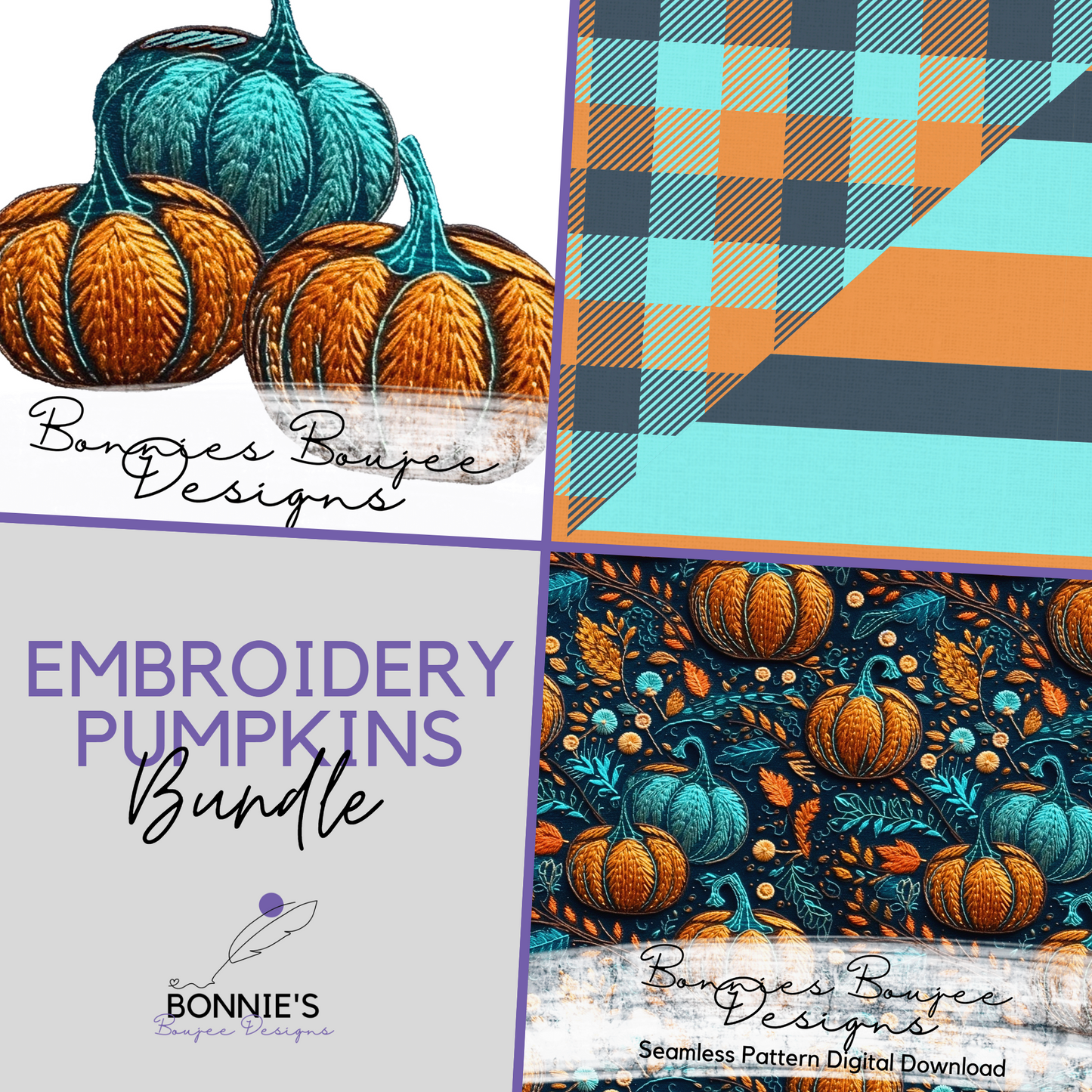 Embroidery Pumpkin Bundle Purchase