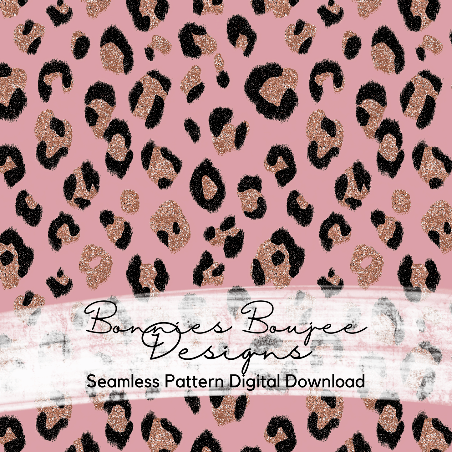 Boho Glittery Animal Print Seamless File