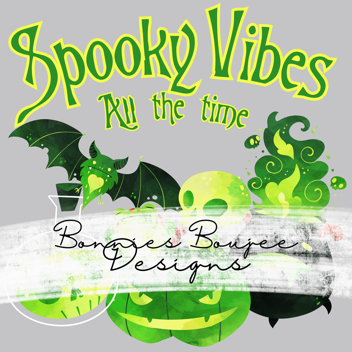 Green Halloween PNG - Coordinating