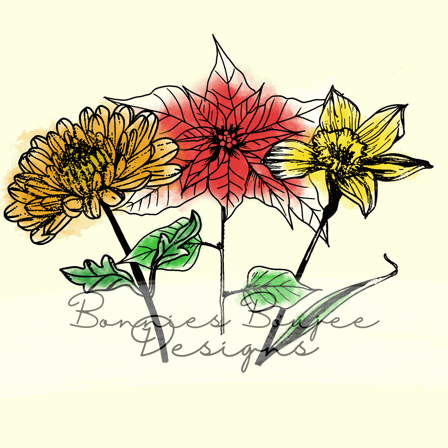 MARTINEZ's Family Birth Flowers Bundle