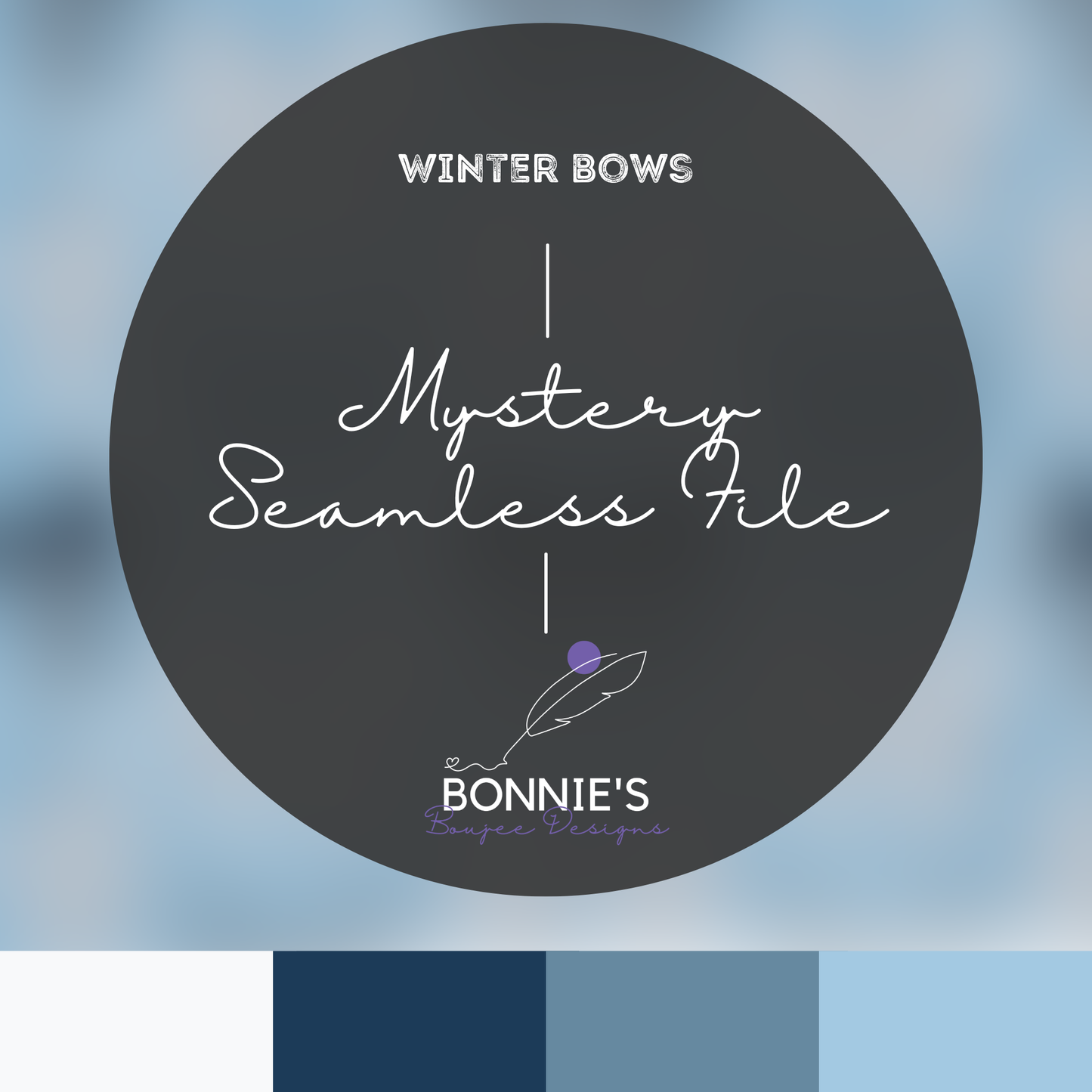Mystery File Winter Bows Design Seamless File