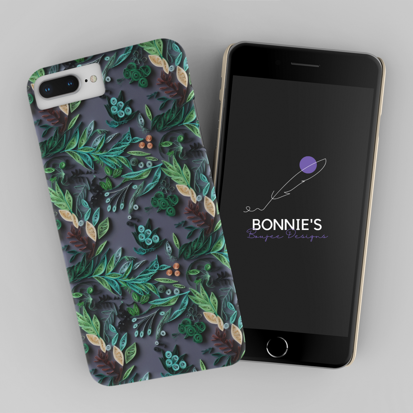 Paper Quilling Green Foliage Seamless File