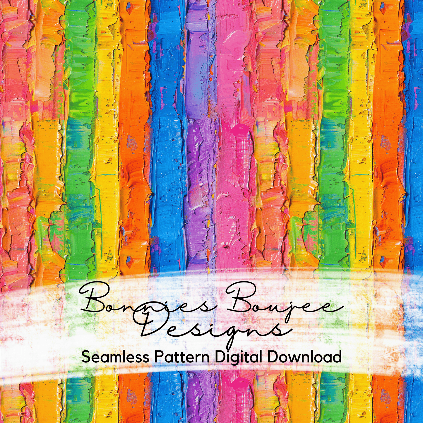 Painted Rainbow Stripes Textured Seamless file