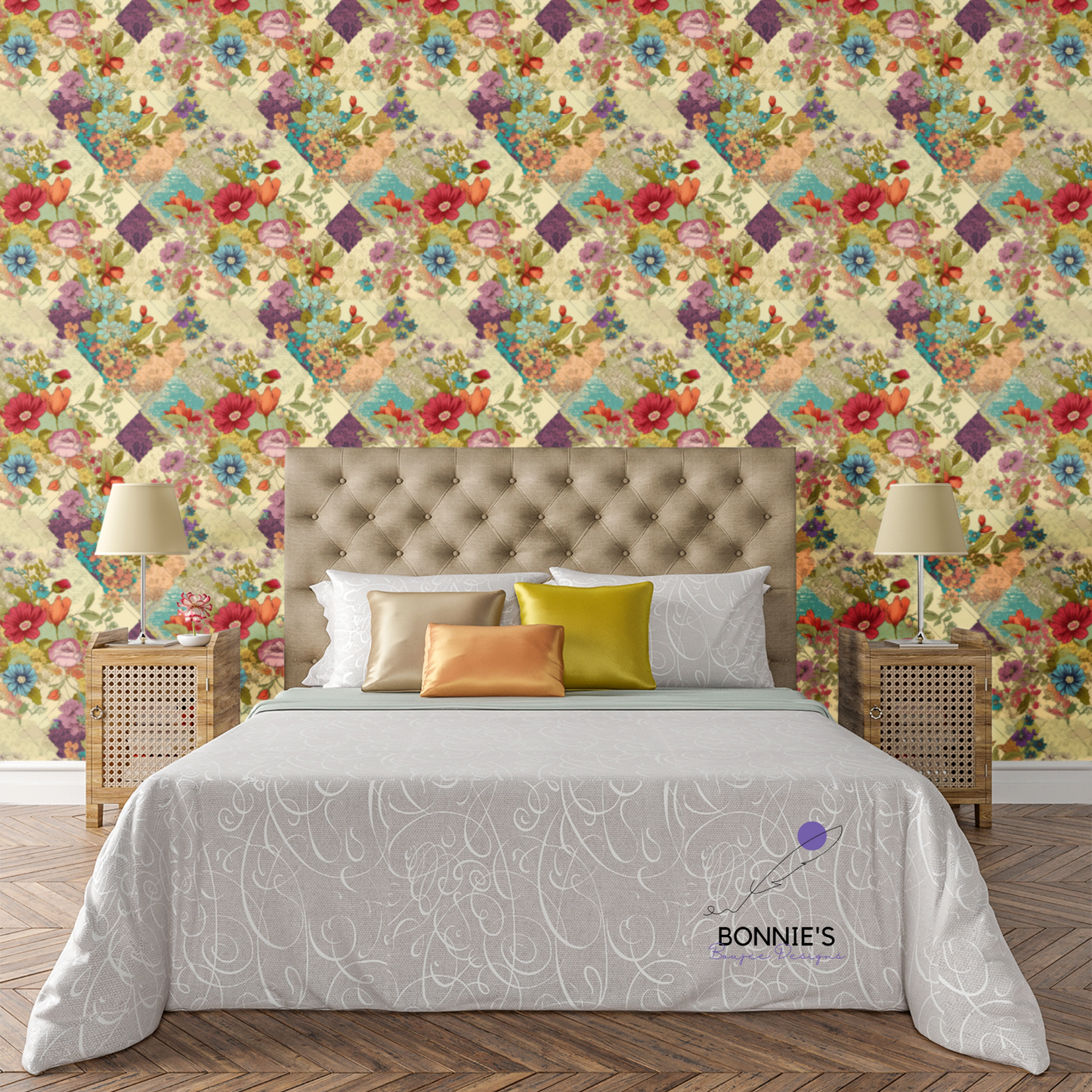 Floral Patchwork Seamless File