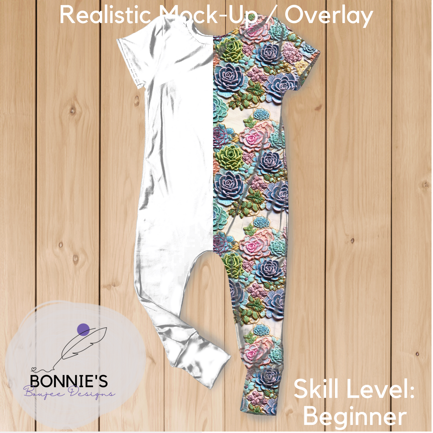 Mock-Up OG Romper from RSD on Wood Background