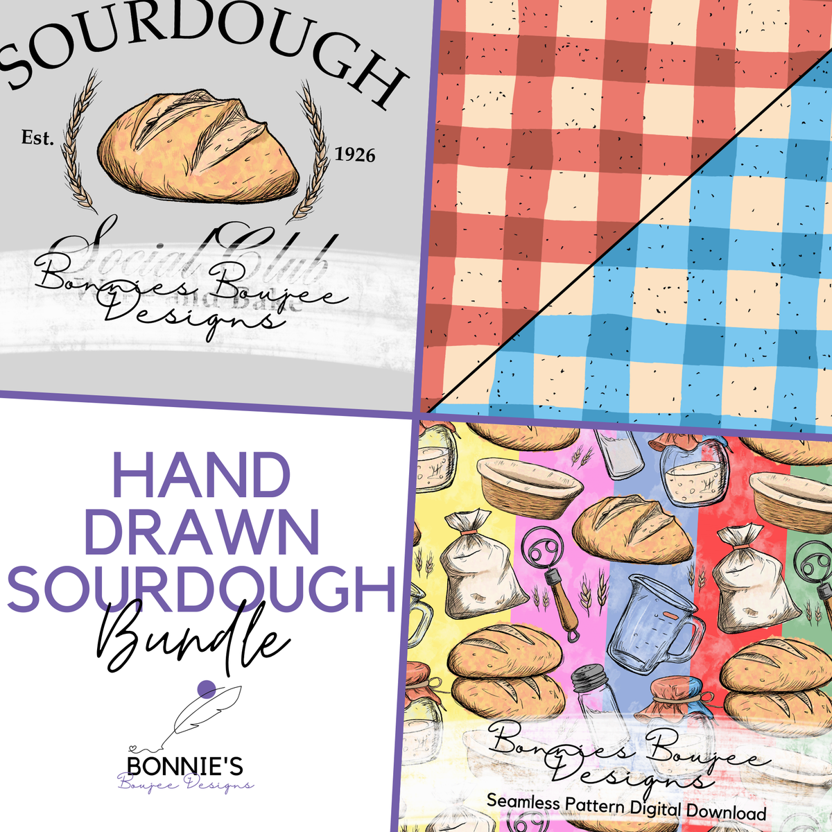 Sourdough Social Club Hand Drawn Bundle Purchase
