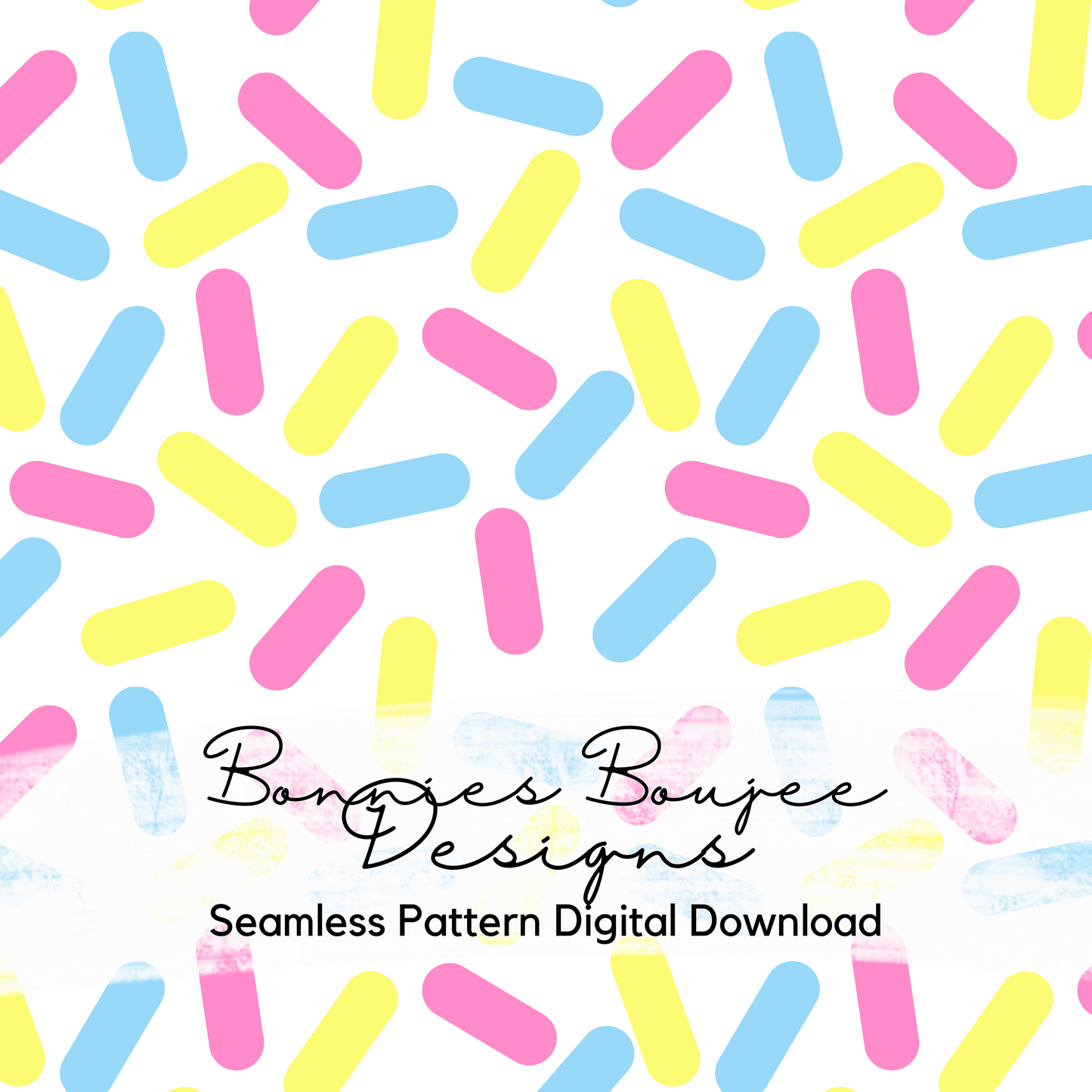 Hand Drawn Pastel Sprinkles Seamless File