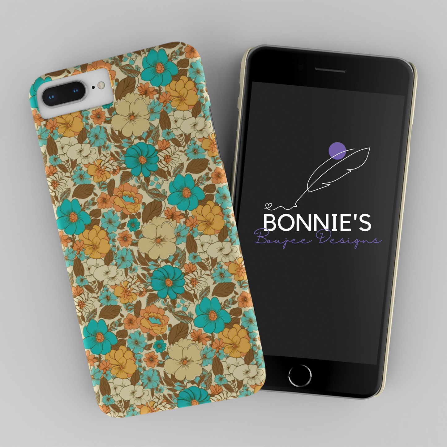 Fall Flowers Boho Colors Seamless File