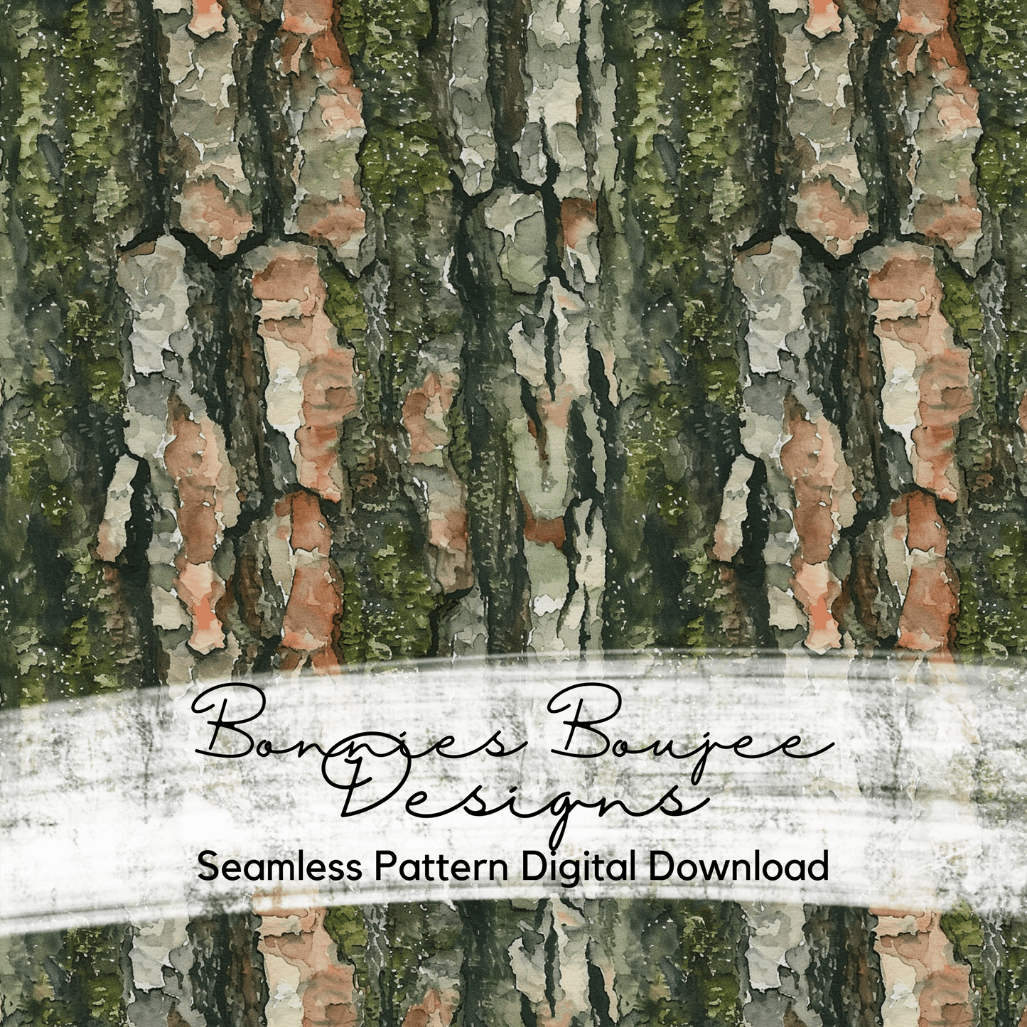 Watercolor Tree Bark Textured Seamless File