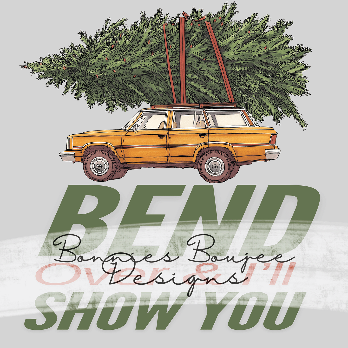 Big Holiday Tree Sublimination PNG Bundle of Two