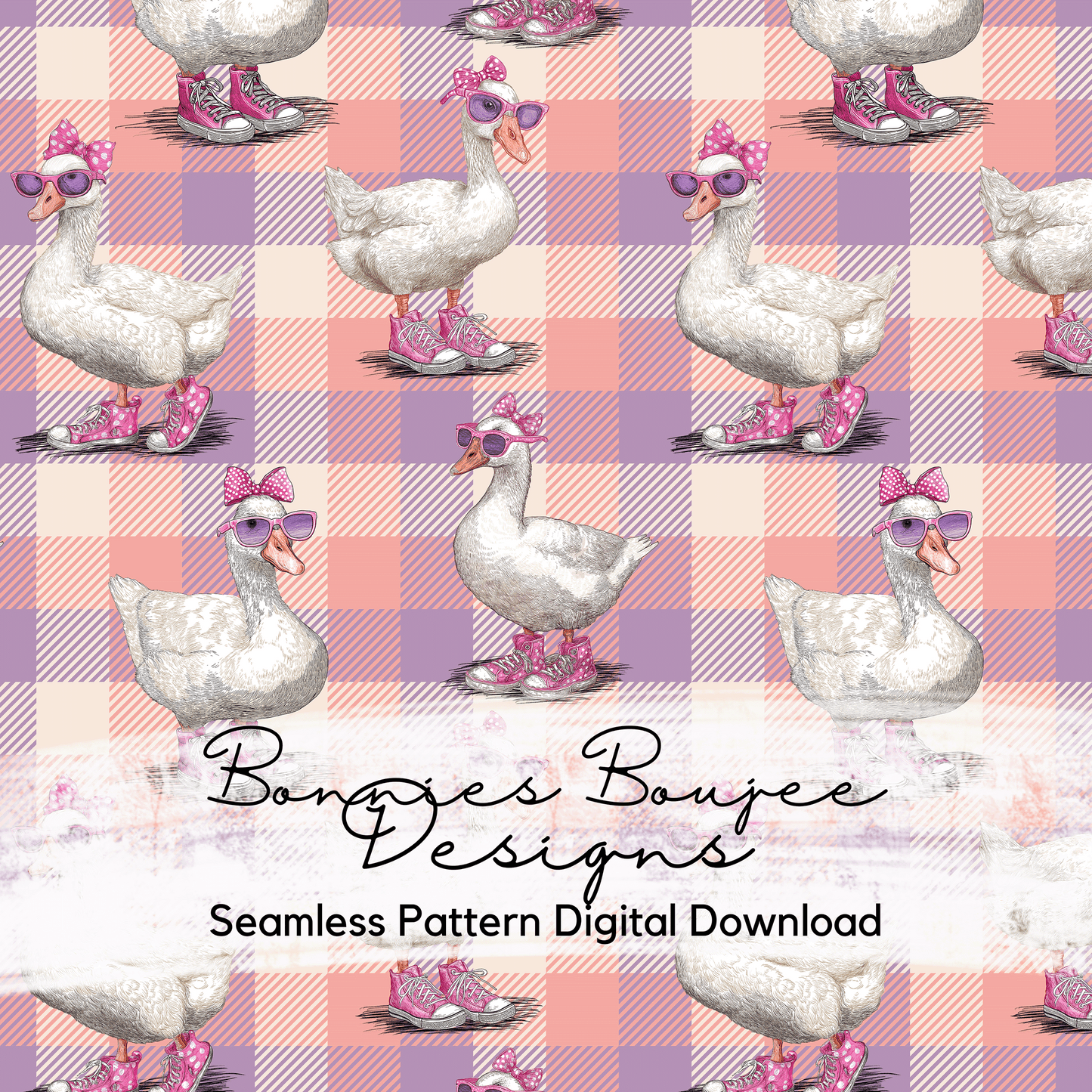 Cute and Silly Goose Seamless File