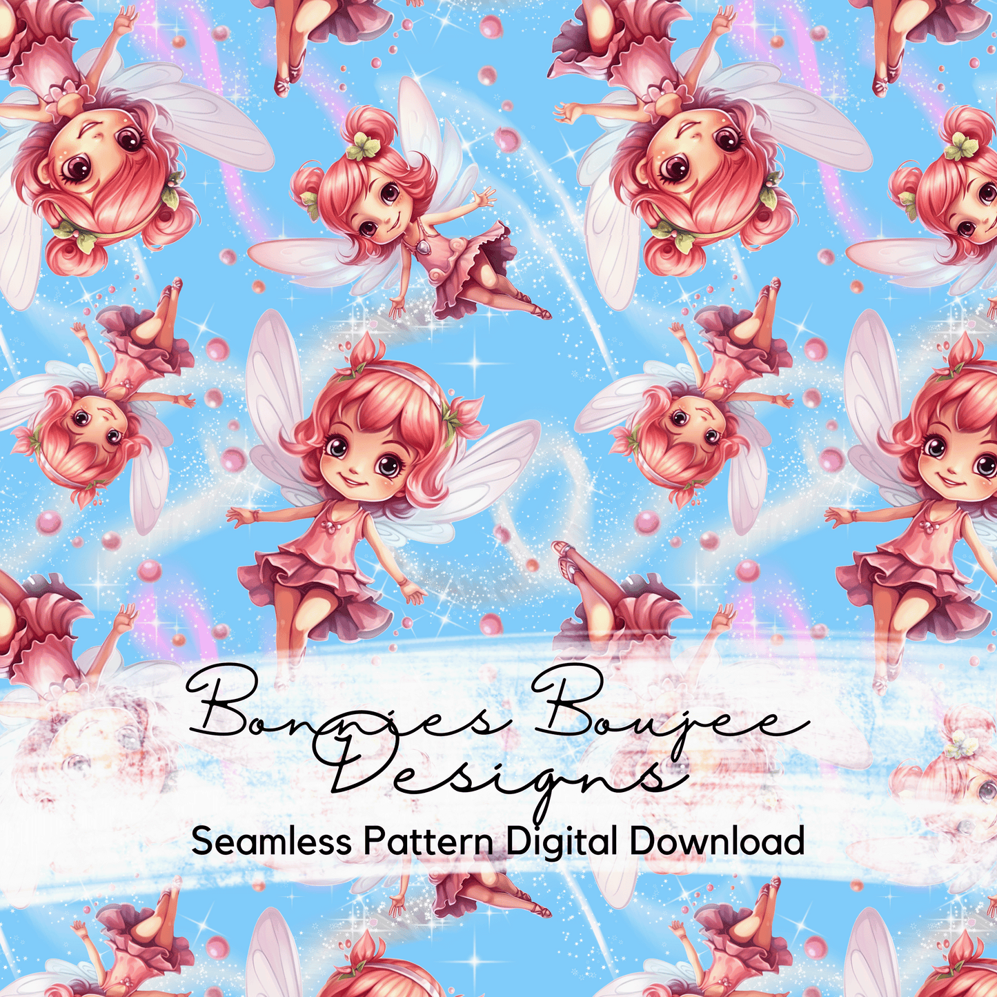 Flying Sky Fairy Seamless File