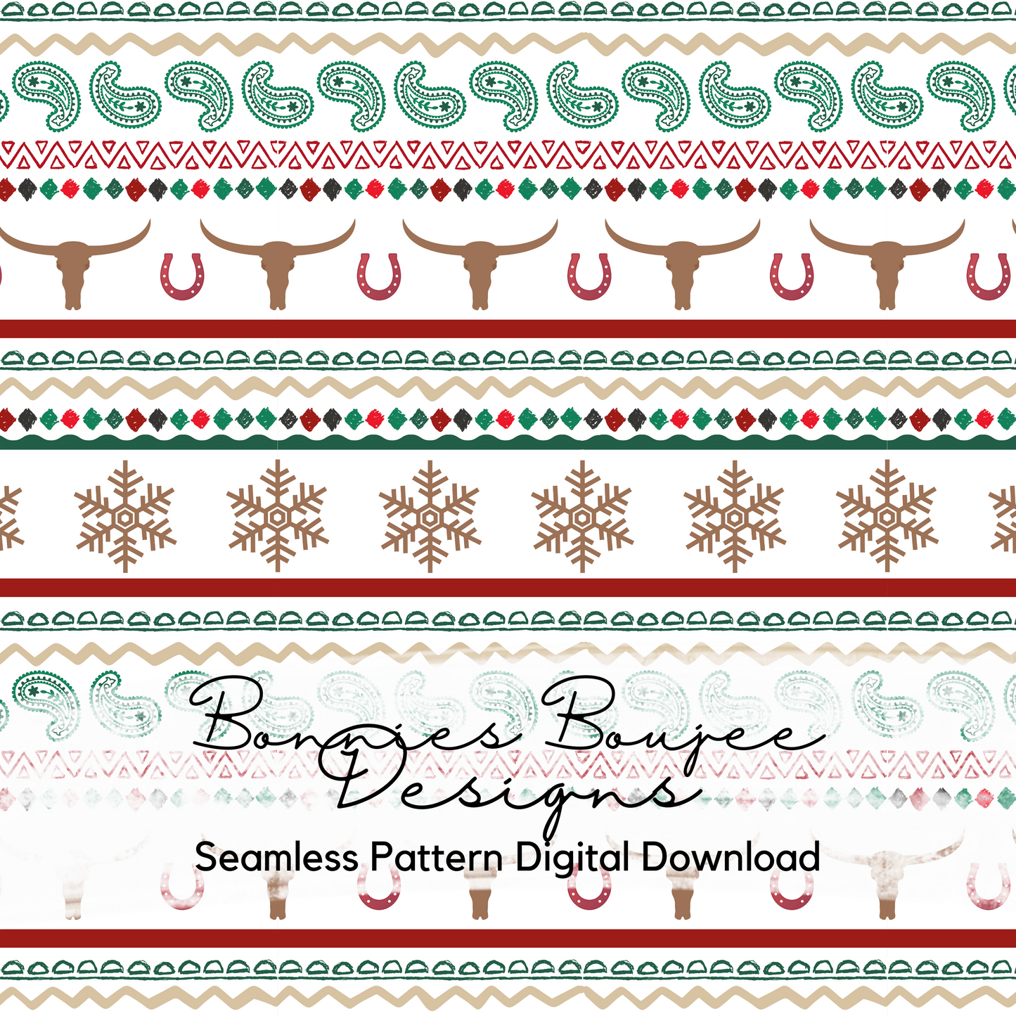 Western Holiday Sweater Seamless File