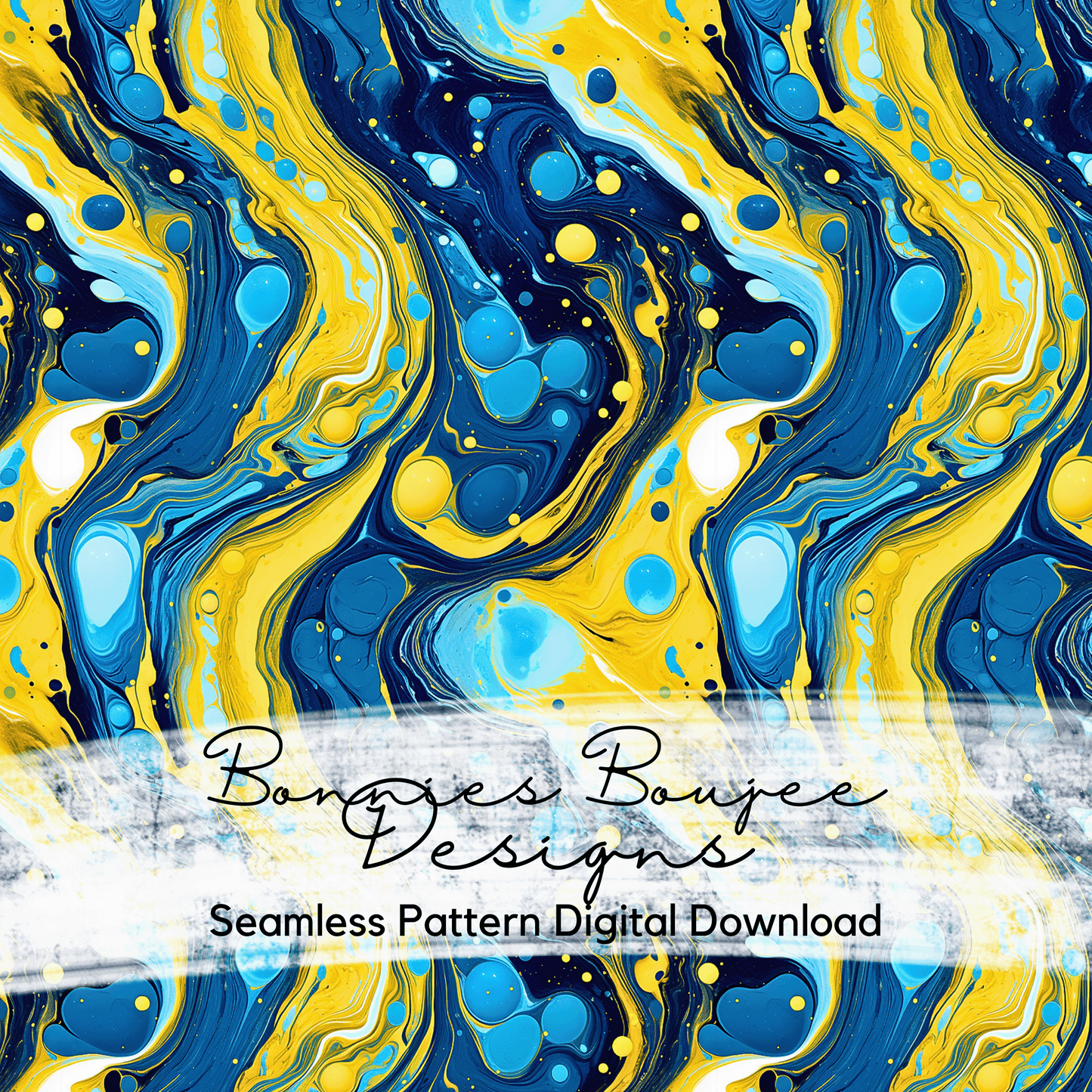 Blue and Yellow Marbled Seamless File