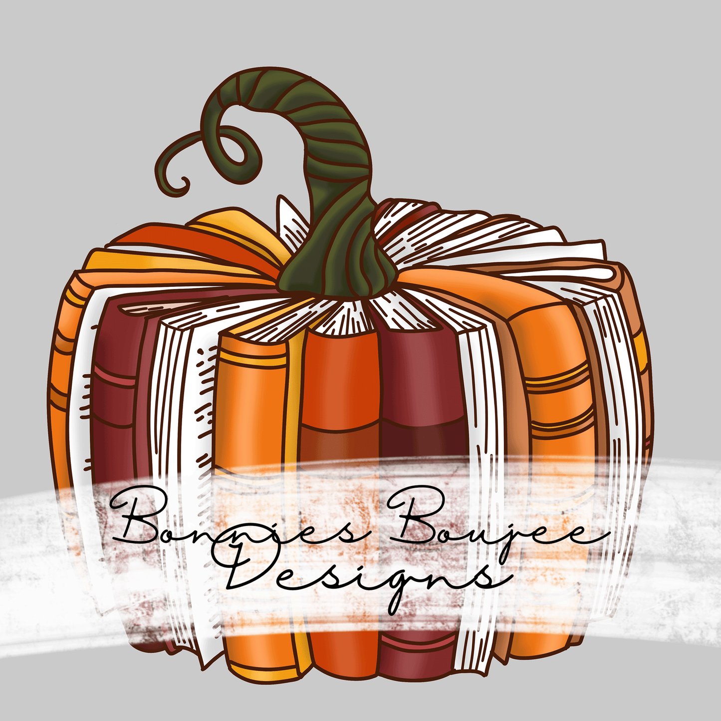 Book Pumpkin Hand Drawn Bundle Purchase