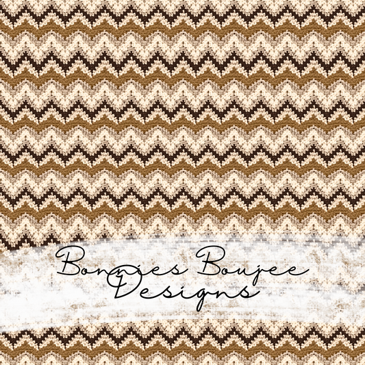 Tan and Brown Chevron Crochet Seamless File