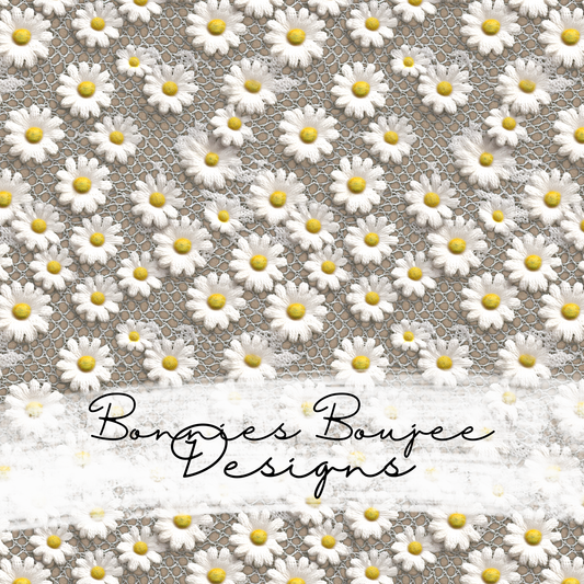 Crochet Daisy Flowers Seamless File