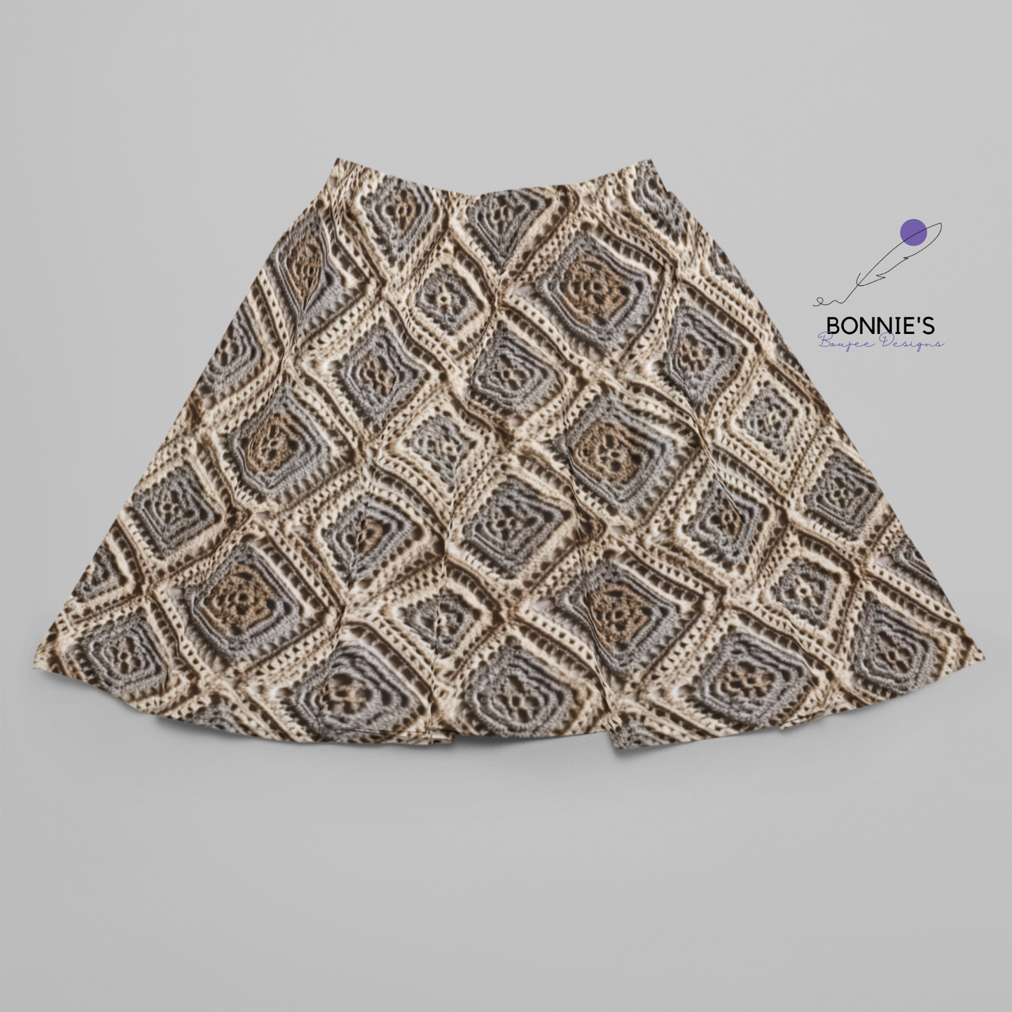 Light Brown Diamon Crochet Seamless File
