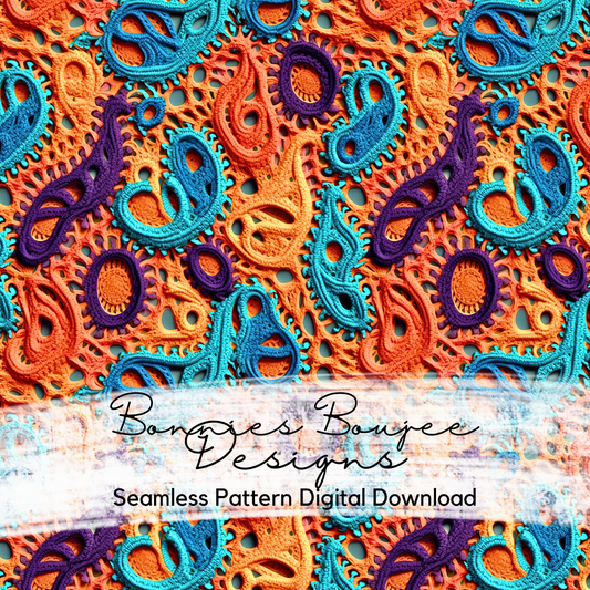 Crochet Paisley Pattern Seamless File