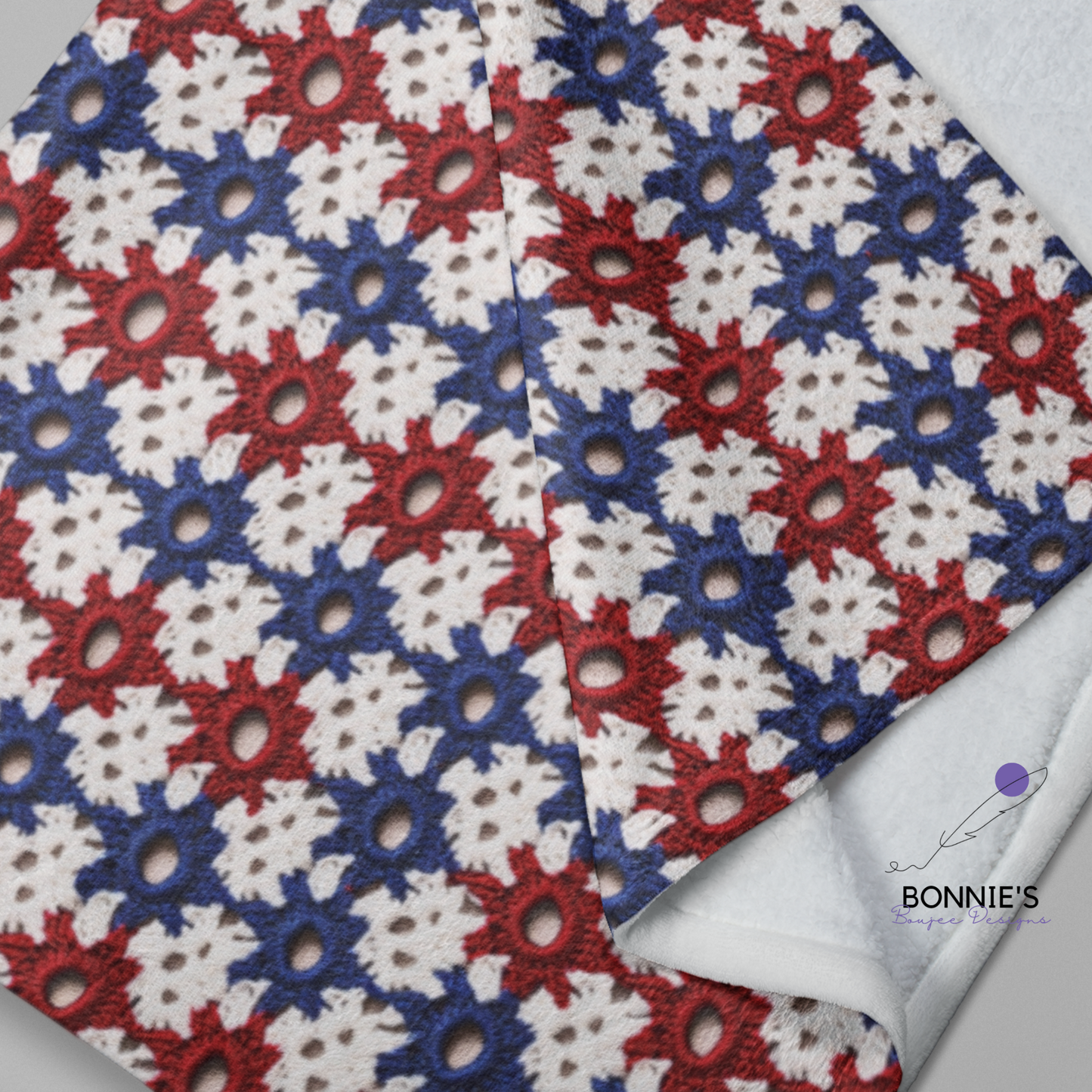 Crochet of Red, White and Blue Seamless File