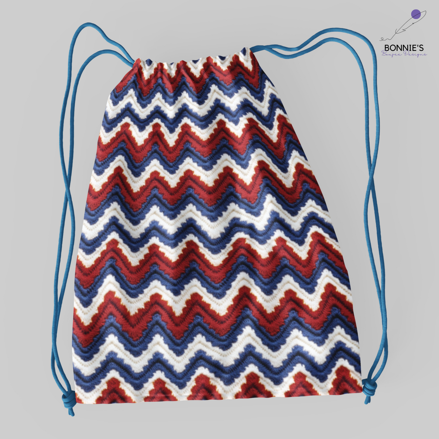 Crochet of Red, White and Blue Chevron Seamless File