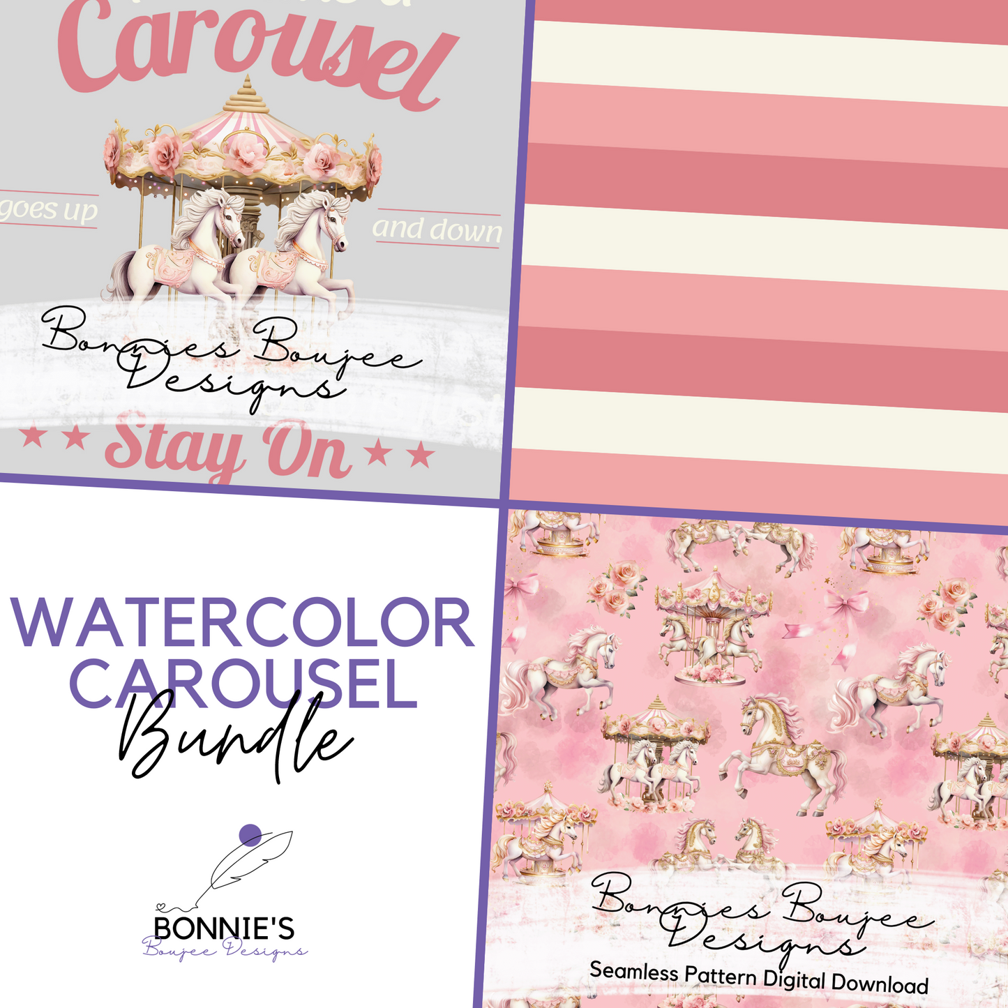 Carousel in Watercolor Bundle Purchase