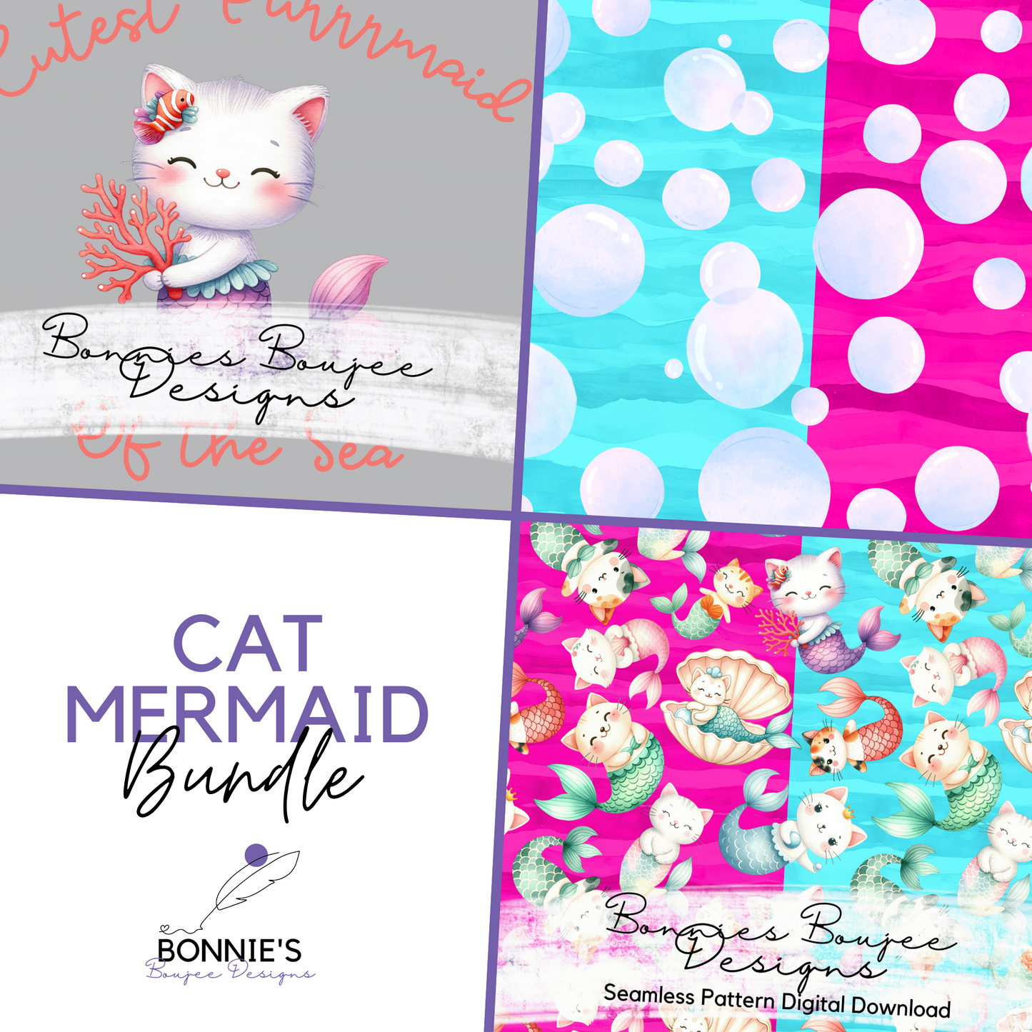 Cute Cat Mermaid Bundle Purchase