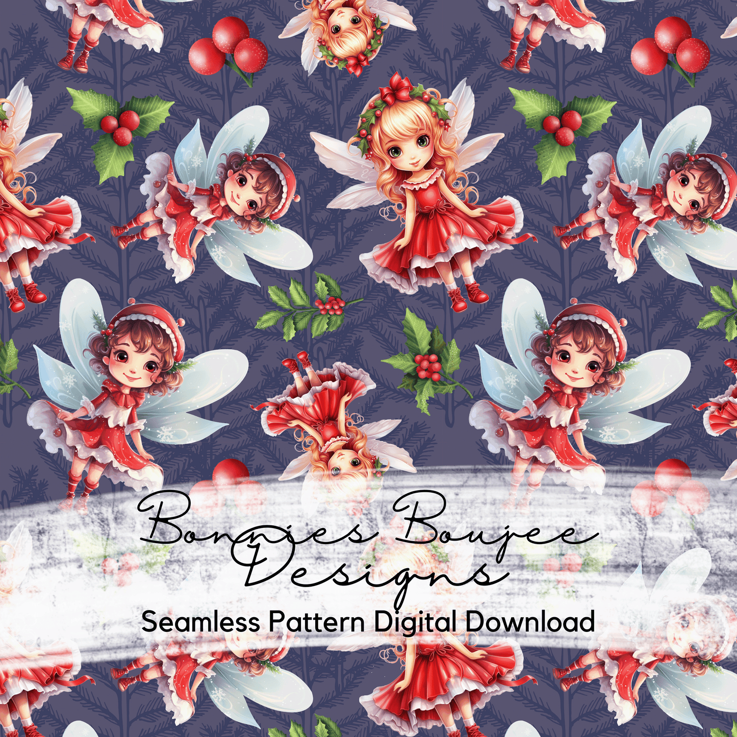 Holiday Fairies Seamless File