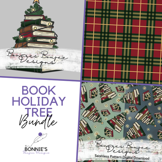 Book Holiday Tree Hand Drawn Bundle Purchase