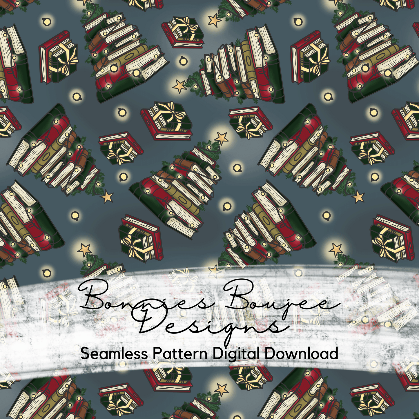 Book Holiday Tree Hand Drawn Bundle Purchase