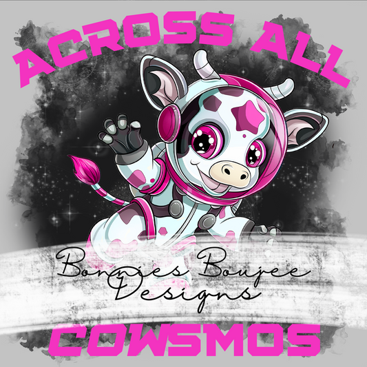 Space Cow Pink Across the COWsmos Sub PNG - Coordinating