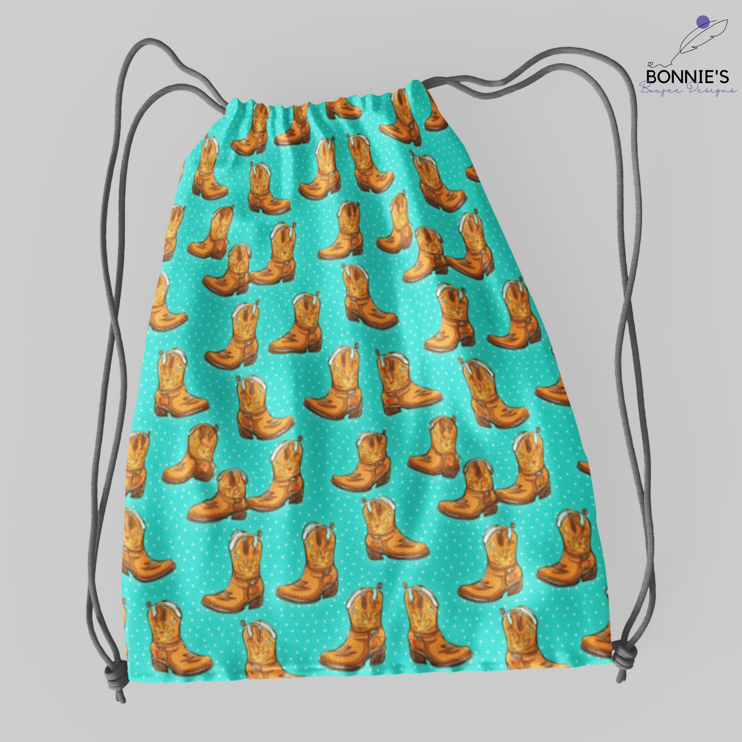 Western Boots on Turquoise Seamless File