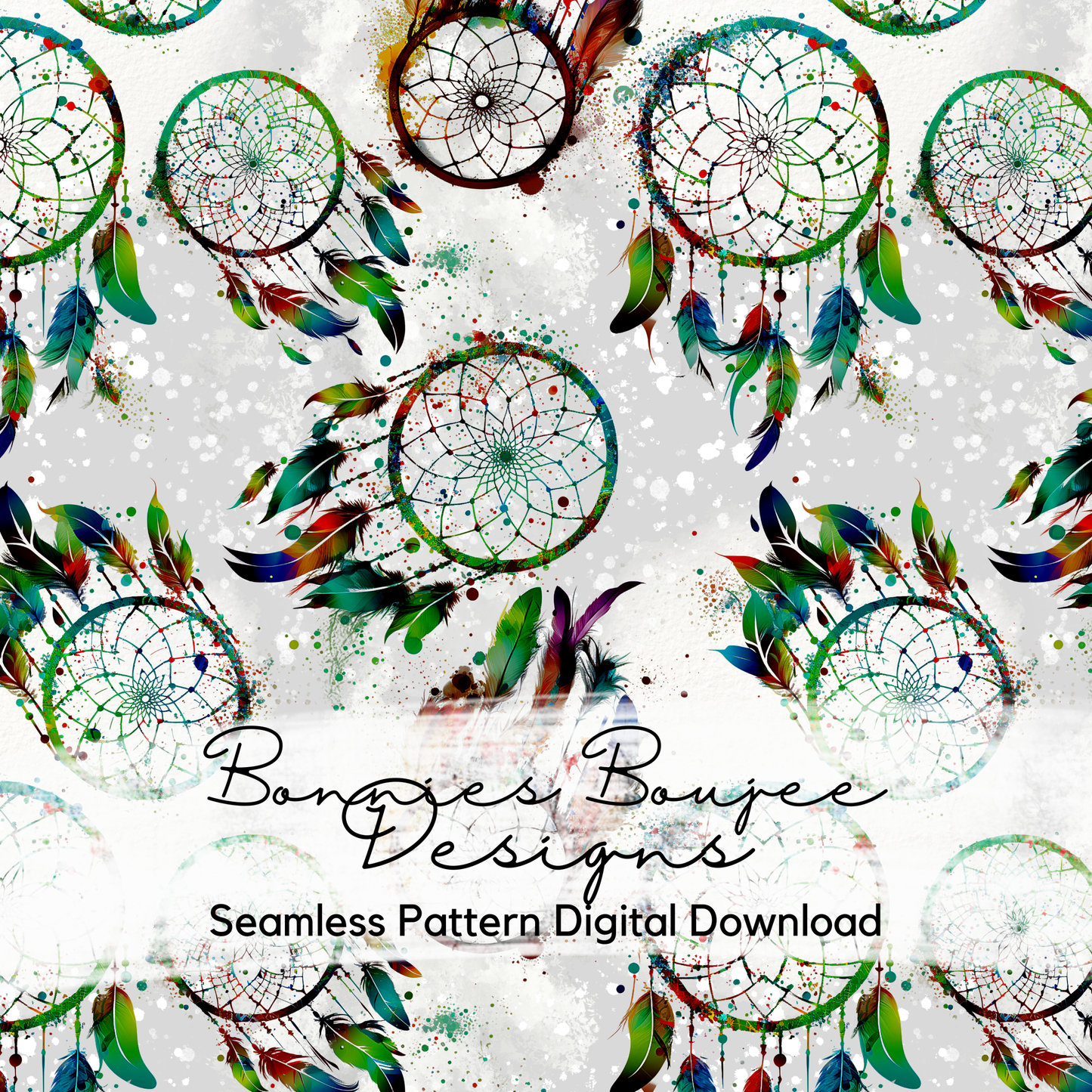 Dream Catcher on White Seamless File