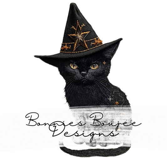 Embroidery Black Cat Sub PNG - Coordinating
