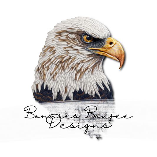 Embroidery Bald Eagle Sub PNG