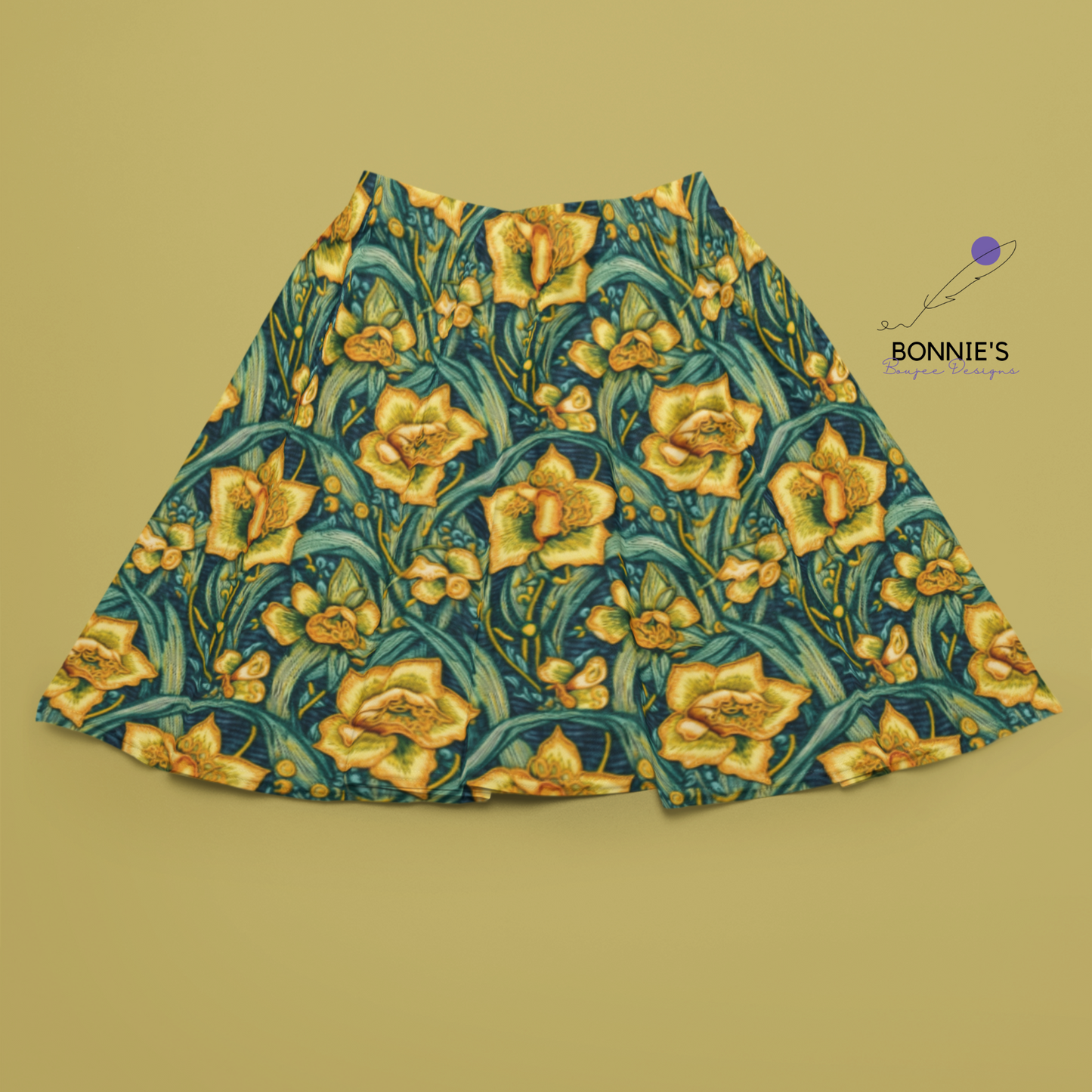 Embroidery of Yellow Flowers Seamless File