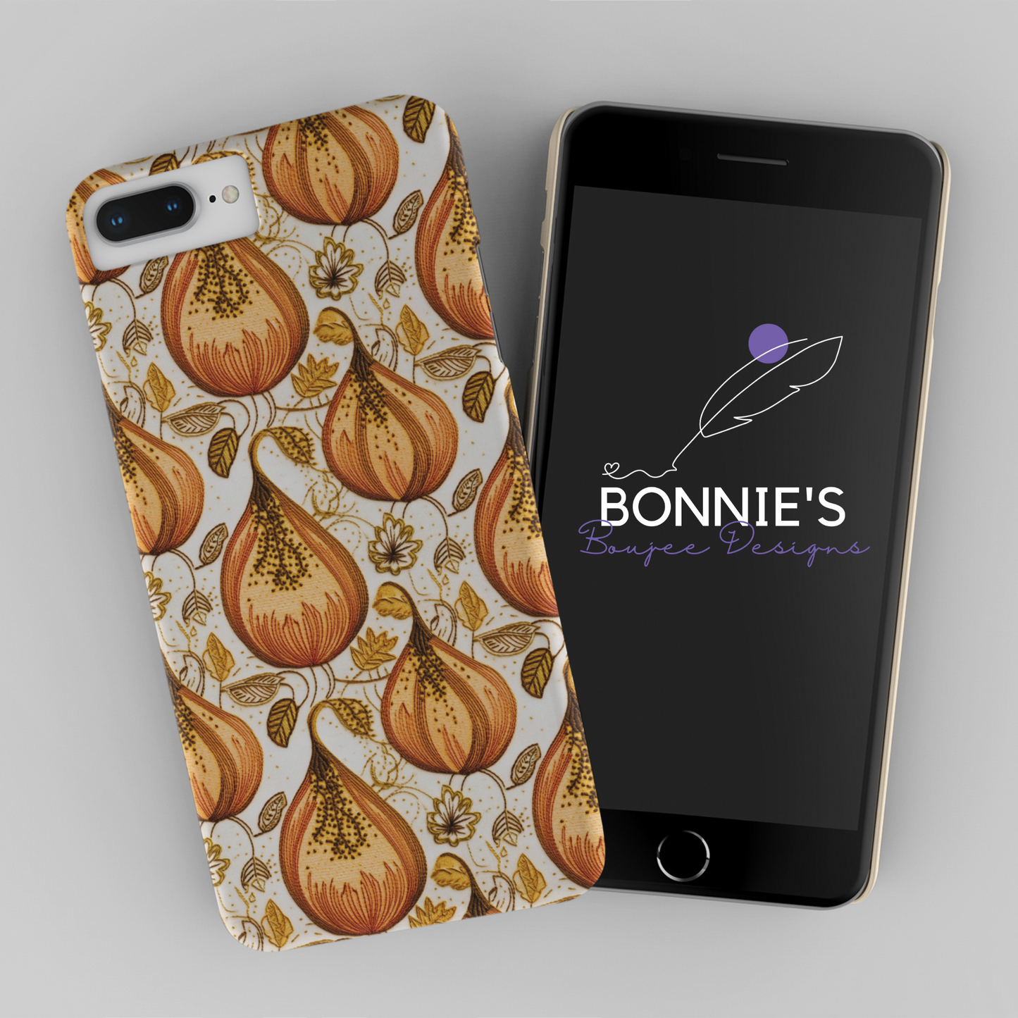 Embroidery Gourds on White Seamless File