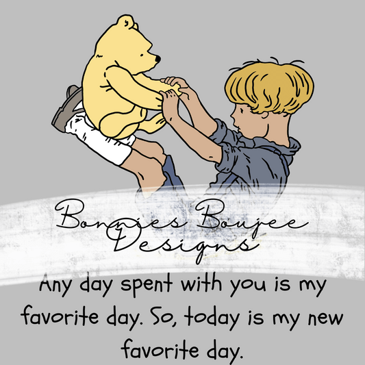 New Favorite Day Classic Pooh Sublimination PNG