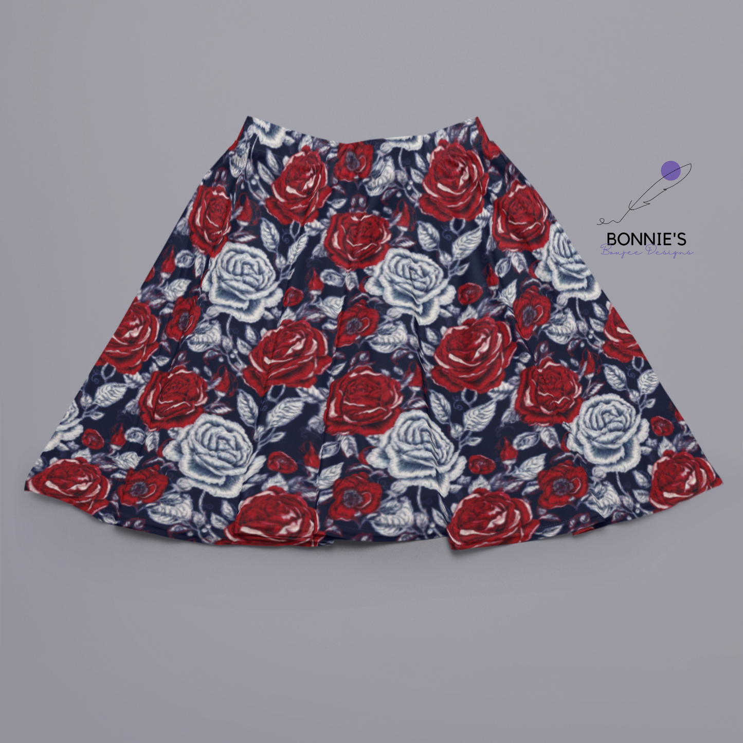 Red, White and Blue Roses Seamless File