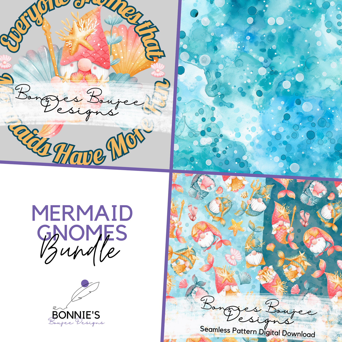 Gnome Mermaid Bundle Purchase