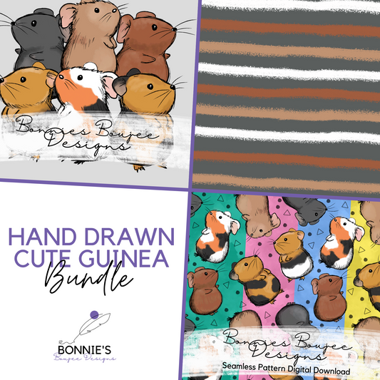 Cute Guinea Pig Pets Hand Drawn Bundle Purchase