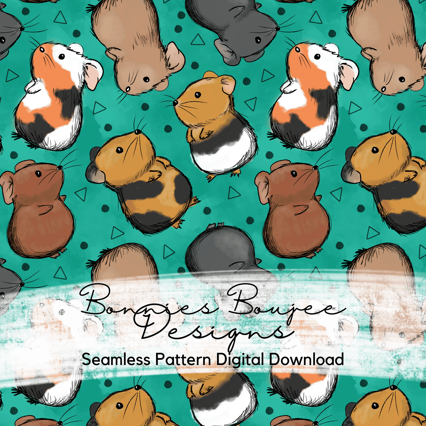 Cute Guinea Pig Pets Hand Drawn Bundle Purchase