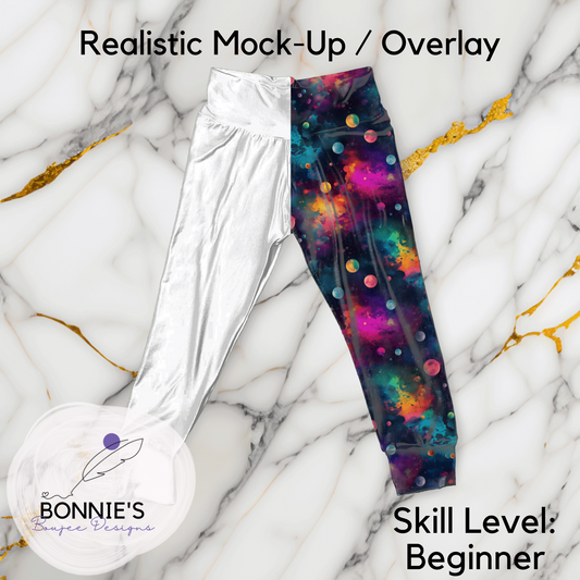 Mock-Up of Joggers on Marble Background