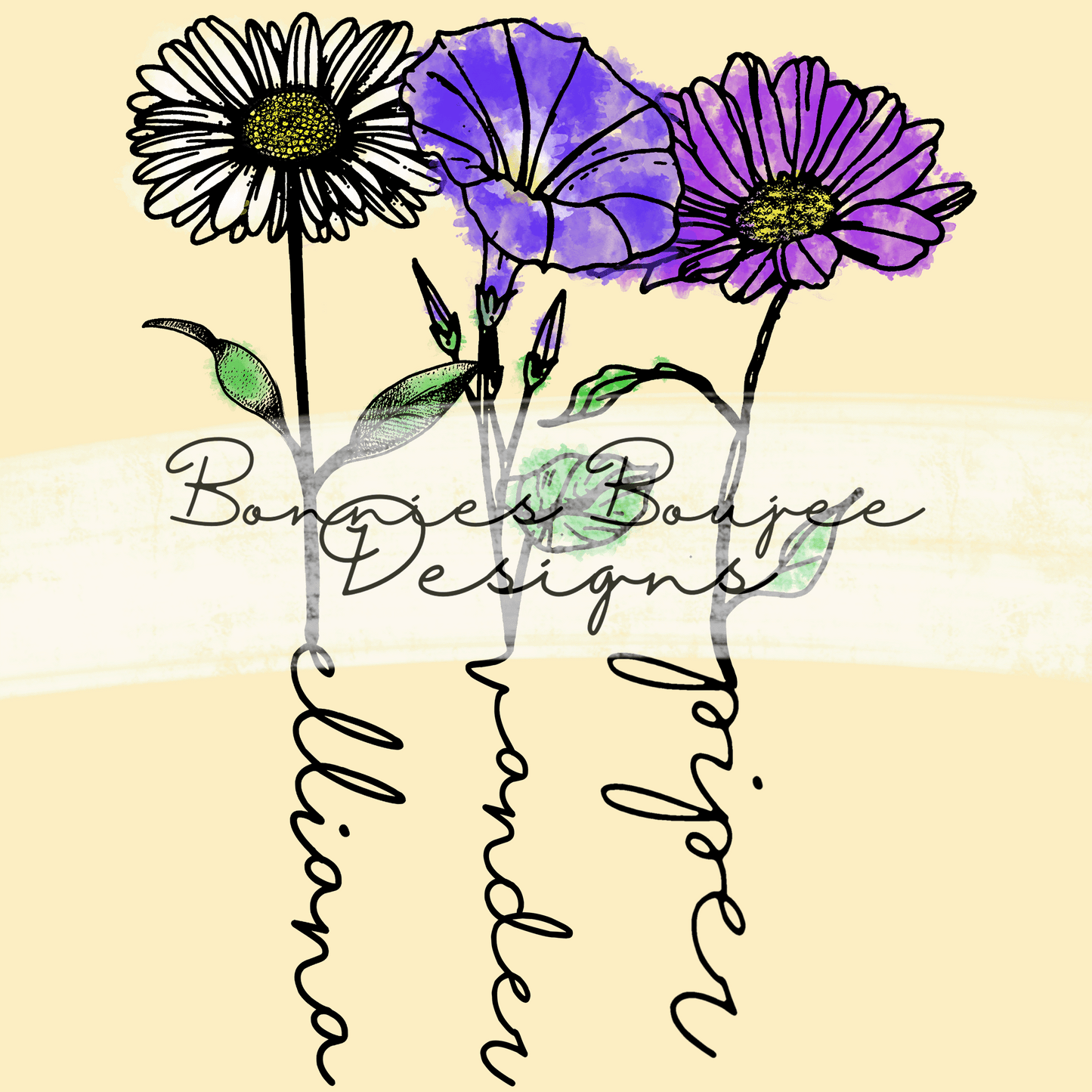 Catherine's Family Birth Flower PNG